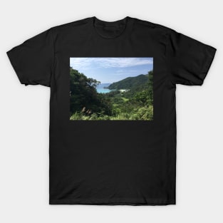 View out on the ocean and landscape of Okinawa T-Shirt